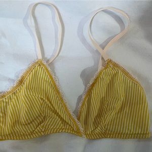 Gorgeous yellow & light pink bralette from JCrew (M)